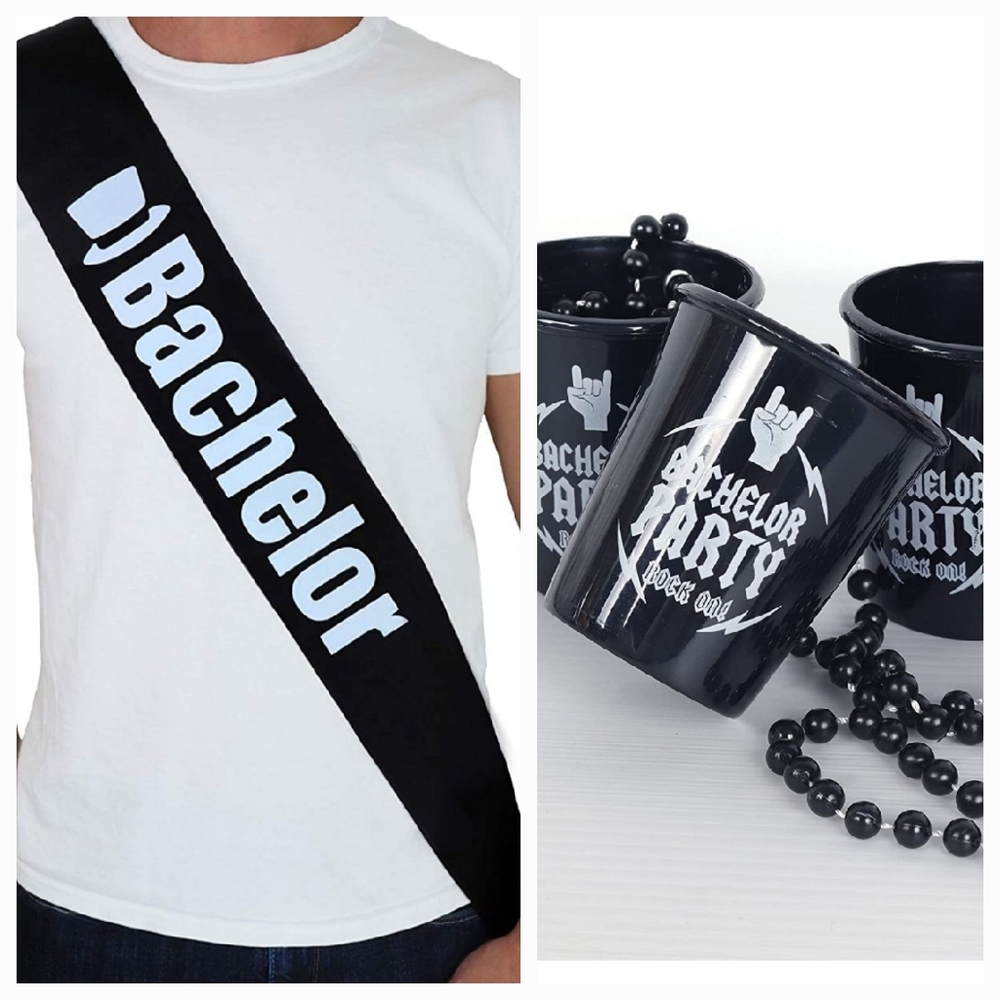 Bachelor Party Sash and Shot Cup Beads